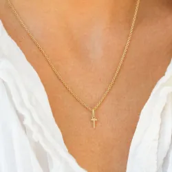 bokstav t hängen i 9 karat guld - My Letter