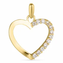 hjärta hängen i 14 karat guld - Gold Collection