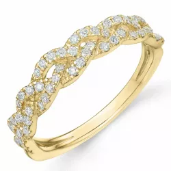 diamant ring i 14  karat guld 0,334 ct