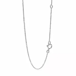 Droppformad hängen med halskedja i 14  carat vitguld 0,13 ct