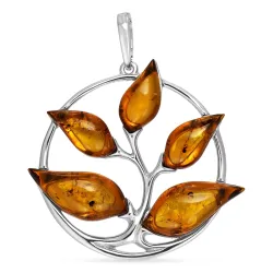 bärnsten hängen i silver