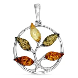 bärnsten hängen i silver