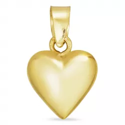 9 x 11 mm hjärta hängen i 14 karat guld
