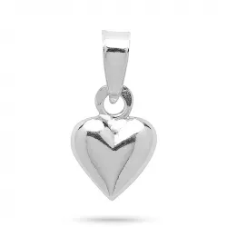 7 x 10 mm hjärta hängen i silver