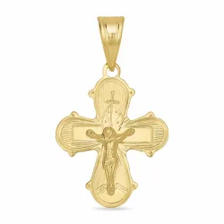 15 x 25 mm dagmarkors i 14 karat guld - Amoré