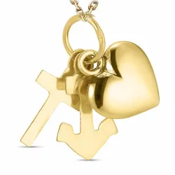 tro-hopp-kärlek hängen i 8 karat guld - Amoré