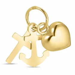 tro-hopp-kärlek hängen i 8 karat guld - Amoré