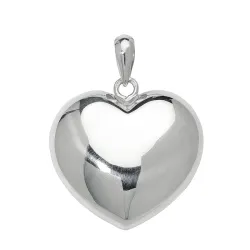 25 x 26 mm hjärta hängen i silver - Amoré