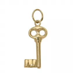 nyckel hängen i 8 karat guld