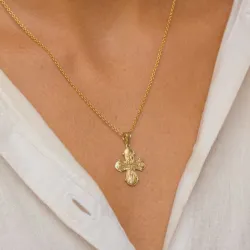 16 x 27 mm guld dagmarkors i 8 karat guld - Amoré