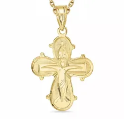 dagmarkors halsband i förgyllt silver med hängen i 8 karat guld - Amoré