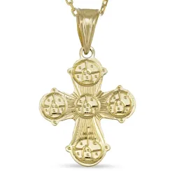 dagmarkors halsband i förgyllt silver med hängen i 8 karat guld - Amoré