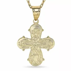 dagmarkors halsband i förgyllt silver med hängen i 14 karat guld - Amoré