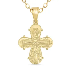 dagmarkors halsband i förgyllt silver med hängen i 8 karat guld - Amoré