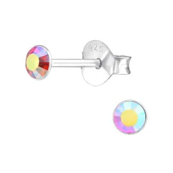 4 mm örhängen i silver - Little Ones