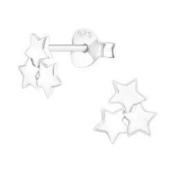stjärna örhängen i silver - Little Ones