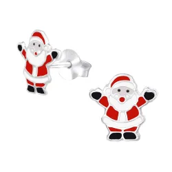 jultomte örhängestift i silver - Little Ones