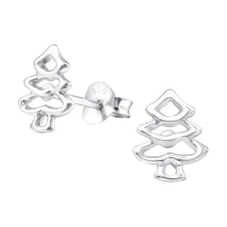 julgran örhängen i silver - Little Ones