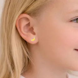 banan gula örhängen i silver - Little Ones