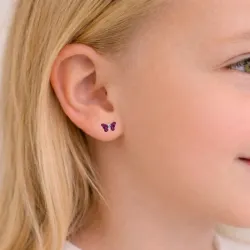 fjärilar örhängen för barn i silver - Little Ones