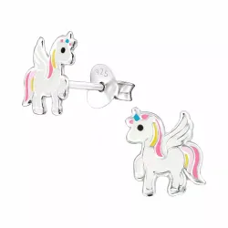 enhörning örhängen i silver - Little Ones