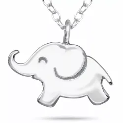 Lille elefant halsband i silver - Little Ones