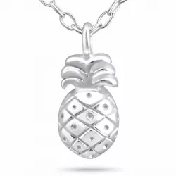 Lille ananas halsband i silver