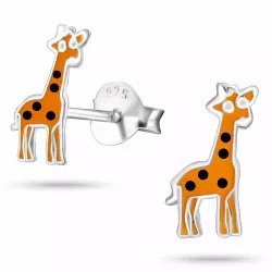 Billiga giraff örhängen i silver