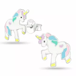 enhörning örhängestift i silver - Little Ones