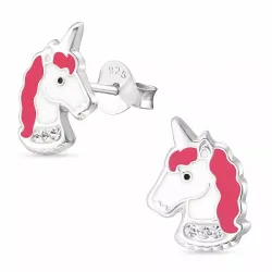 enhörning örhängestift i silver - Little Ones