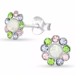 blommor örhängestift i silver - Little Ones