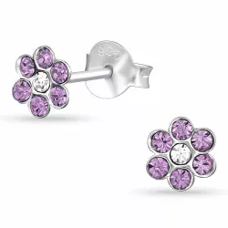 blommor örhängen för barn i silver - Little Ones