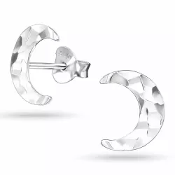 måne örhängestift i silver - Little Ones