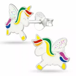 enhörning örhängen för barn i silver - Little Ones