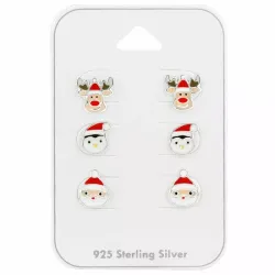 jul örhängestift i silver - Little Ones