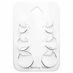 10 x 12 x 14 mm creol i silver