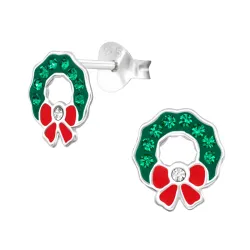 present kristal örhängestift i silver - Little Ones