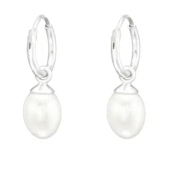 pärla ear lines i silver