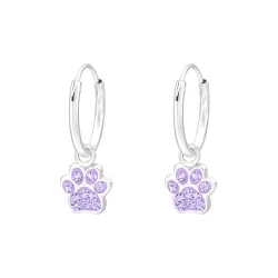 12 mm tass kristal creol i silver - Little Ones