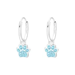 12 mm tass kristal creol i silver - Little Ones