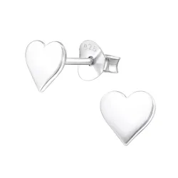 hjärta örhängen i silver - Little Ones