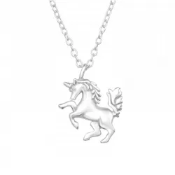 hästar halskedja med berlocker i silver