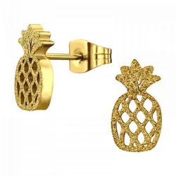 ananas örhängen i förgyllt silver - Little Ones