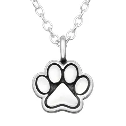 tass halsband i silver med hängen i silver - Little Ones