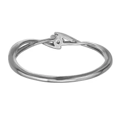 lab grown diamant ring i rhodinerat silver