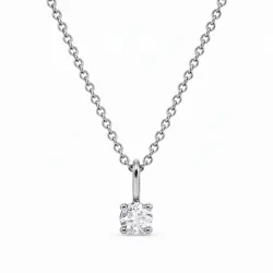 halsband med lab grown diamant hängen i silver 0,11 ct