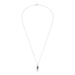 skelett halsband i silver - Little Ones