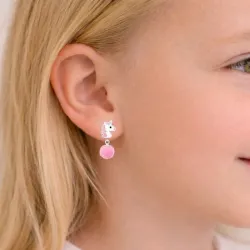 långa enhörning örhängen i silver - Little Ones