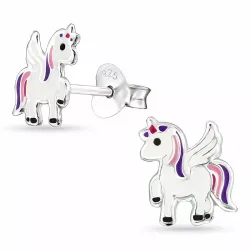 enhörning örhängestift i silver - Little Ones