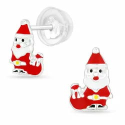 jultomte örhängestift i silver - Little Ones